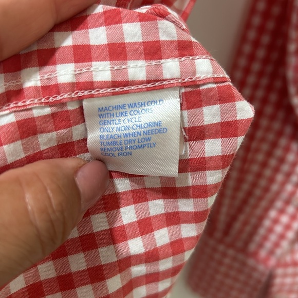 SOUTHERN TIDE MENS BOTTOW DOWN COLLAR T-SHIRT LONG SLEEVE RED CLASSIC FIT Sz M - Picture 10 of 13